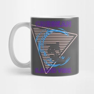 Caribbean Island Vibe Surfing Mug